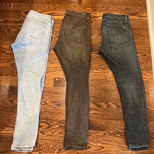 Rag & Bone Men’s Slim Jeans Fit 1 Size 31 Sonora Hughes Fordham Denim
